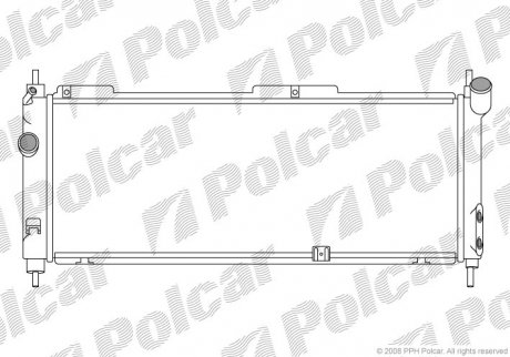 Радиатор охлаждения POLCAR 555508A4 (фото 1)