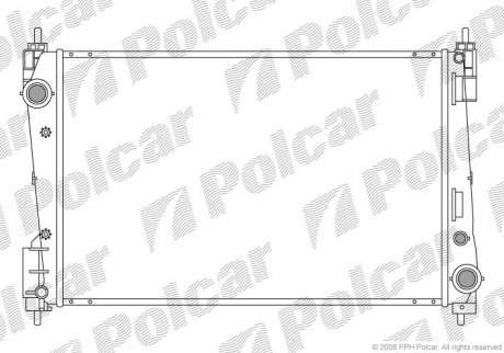 Радіатор охолодження POLCAR 555808-1 (фото 1)