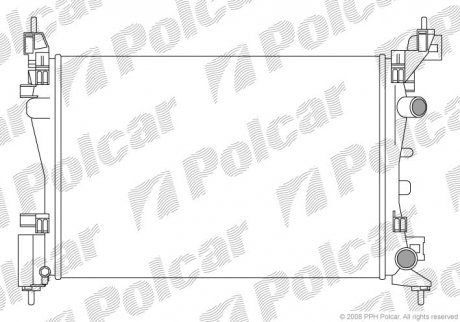 Радиатор охлаждения POLCAR 555808-2 (фото 1)