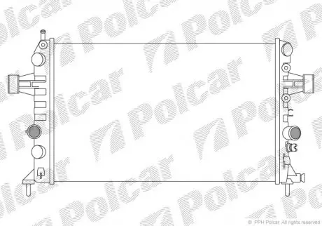 Радиатор охлаждения POLCAR 556008-3