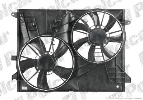 Вентилятор з корпусом/кронштейном POLCAR 556523W1 (фото 1)