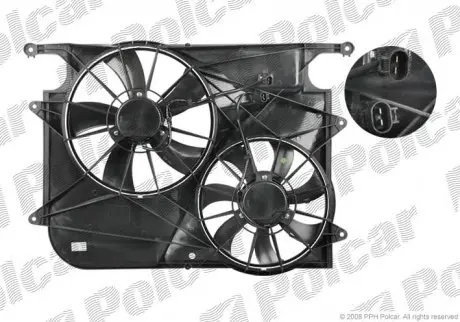 Вентилятор с корпусом/кронштейном POLCAR 556523W2