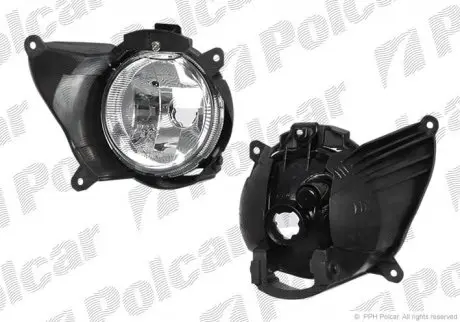 Фара передняя POLCAR 556529-E
