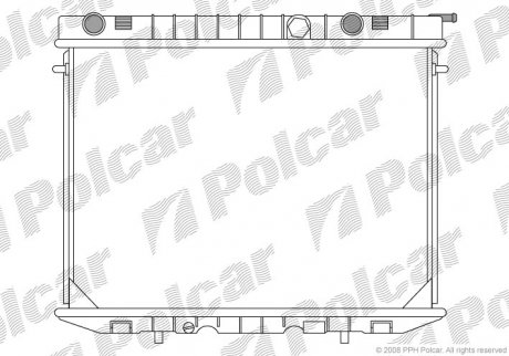 Радиатор охлаждения POLCAR 558008-1 (фото 1)
