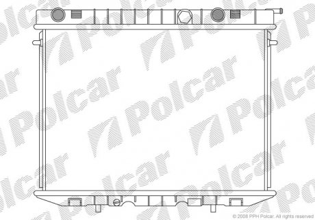 Радиатор охлаждения POLCAR 558008-3 (фото 1)