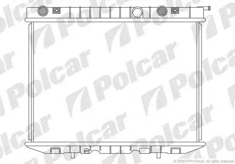 Радіатор охолодження POLCAR 558008-5