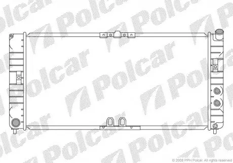 Радіатор охолодження POLCAR 558108-1