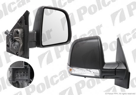 Зеркало внешнее правое POLCAR 55U1521M (фото 1)