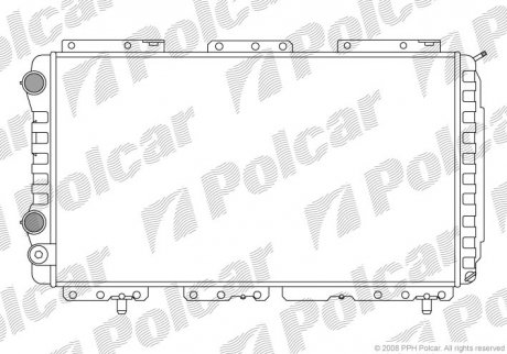 Радиатор охлаждения POLCAR 570208A3 (фото 1)
