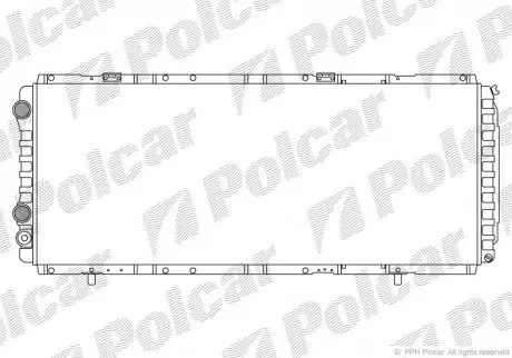Радиатор охлаждения POLCAR 570208A4