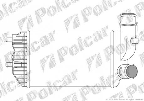 Интеркуллер fiat ducato 2.8jtd 94- POLCAR 5702J8-1 (фото 1)