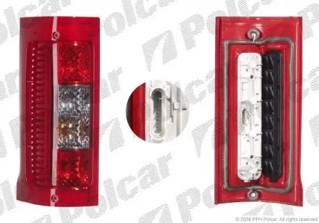 Фонарь задний POLCAR 5704870E