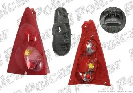 Фонарь задний POLCAR 571688-E
