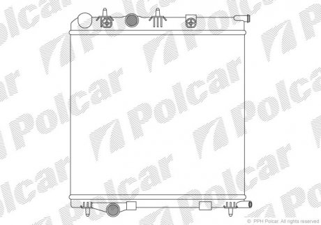 Радиатор охлаждения POLCAR 572408A1