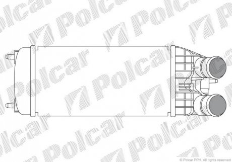 Интеркуллер citroen c3 ii, c3 iii, c3 picasso, c4 cactus, c-elysee, ds3 peugeot 2008 i, 207,208 i, 301, partner tepee 1.2/1.4d/1.6d 08.09- POLCAR 5724J8-1