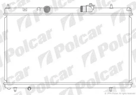 Радиатор охлаждения POLCAR 576608-3