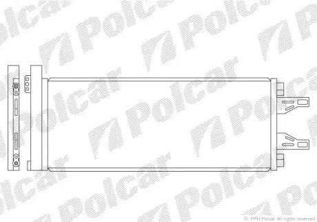 Радиатор кондиционера POLCAR 5770K8C2S