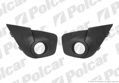 Грати в бампері ліва+правий POLCAR 600127-4