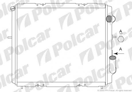 Радиатор охлаждения POLCAR 600608-5
