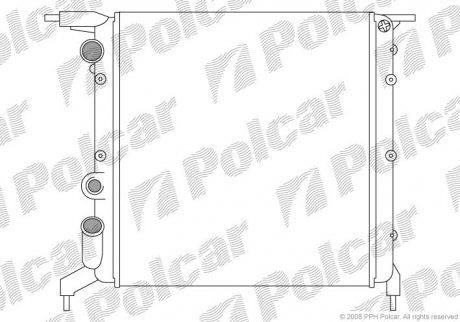 Радиатор охлаждения POLCAR 600608A2