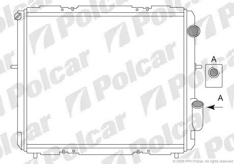 Радиаторы охлаждения POLCAR 600608A5