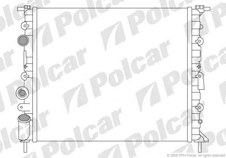 Радіатор охолодження POLCAR 600708-1 (фото 1)