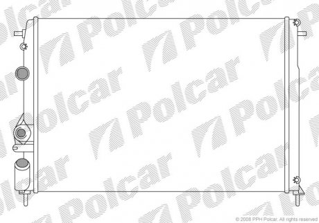 Радиатор охлаждения POLCAR 600708-5