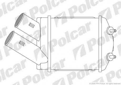 Радиатор воздуха (интеркуллер) POLCAR 6007J8-1