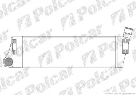 Радиатор воздуха (интеркуллер) POLCAR 6012J8-1 (фото 1)