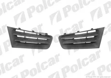 Грати в бампері ліва+правий POLCAR 6013273J