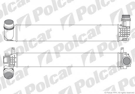 Радиатор воздуха (интеркуллер) POLCAR 6014J81X