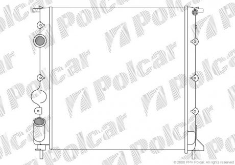 Радиатор охлаждения POLCAR 601508-2 (фото 1)