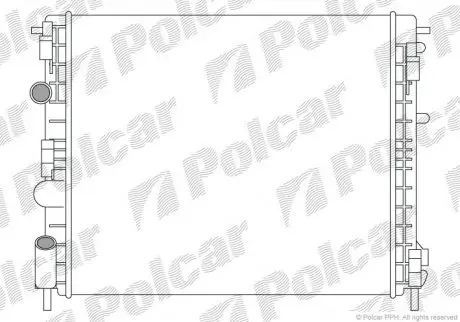 Радиатор охлаждения POLCAR 601508-4