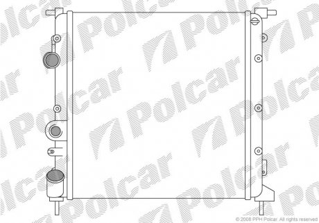 Радиатор охлаждения POLCAR 601508-6 (фото 1)