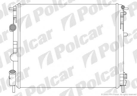 Радиатор охлаждения POLCAR 601508A5