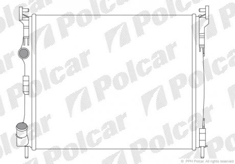 Радиатор охлаждения POLCAR 601608A3
