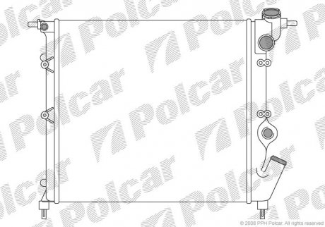 Радиатор охлаждения POLCAR 601908A2 (фото 1)