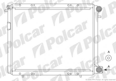 Радиатор охлаждения POLCAR 601908A3