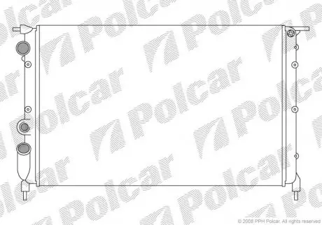 Радиатор охлаждения POLCAR 601908A4