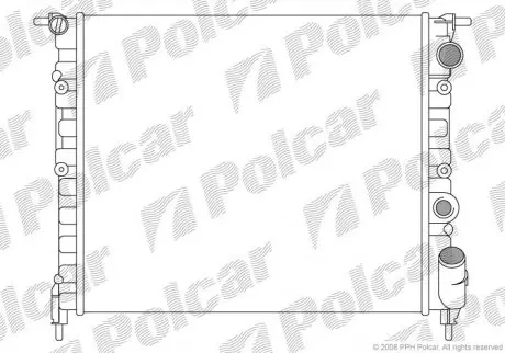 Радиатор охлаждения POLCAR 602108A1