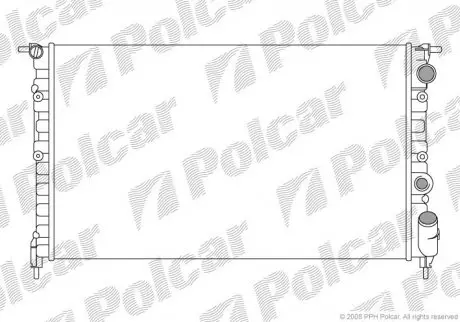 Радиатор охлаждения POLCAR 602108A4