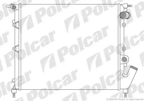 Радиатор охлаждения POLCAR 603108-3