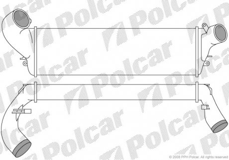 Радиатор воздуха (интеркуллер) POLCAR 6033J81X