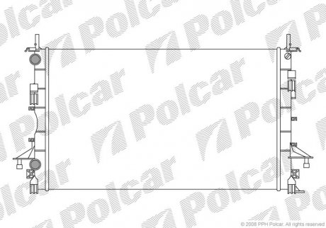 Радиатор охлаждения POLCAR 603708-1