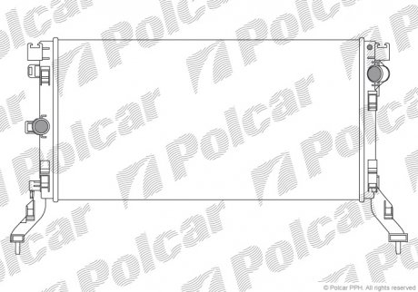 Радиатор охлаждения POLCAR 603908-2