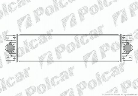 Интеркуллер renault master/opel movano ii 1.9/2.2/2.5 dci 02- POLCAR 6042J8-1