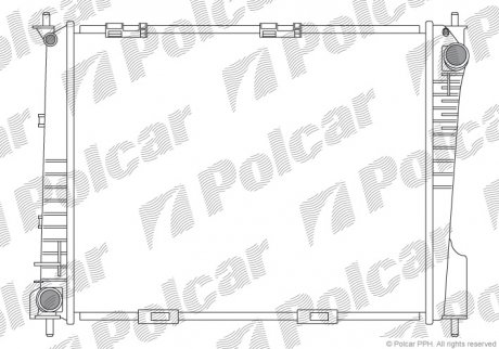 Радиатор охлаждения POLCAR 605508-2 (фото 1)