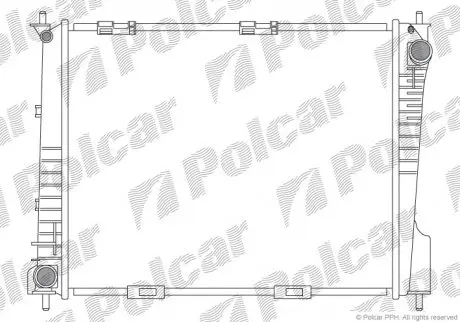 Радиатор охлаждения POLCAR 605508-2