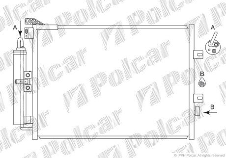 Радиаторы кондиционера POLCAR 6055K8C2S