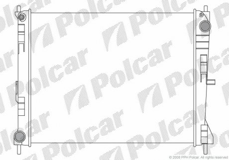 Радиатор охлаждения POLCAR 605608-1